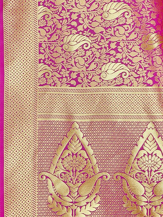 paisley banarasi saree with blouse - 16896838 - Standard Image - 2
