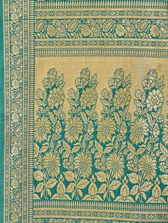 floral banarasi saree - 16896843 - Standard Image - 2