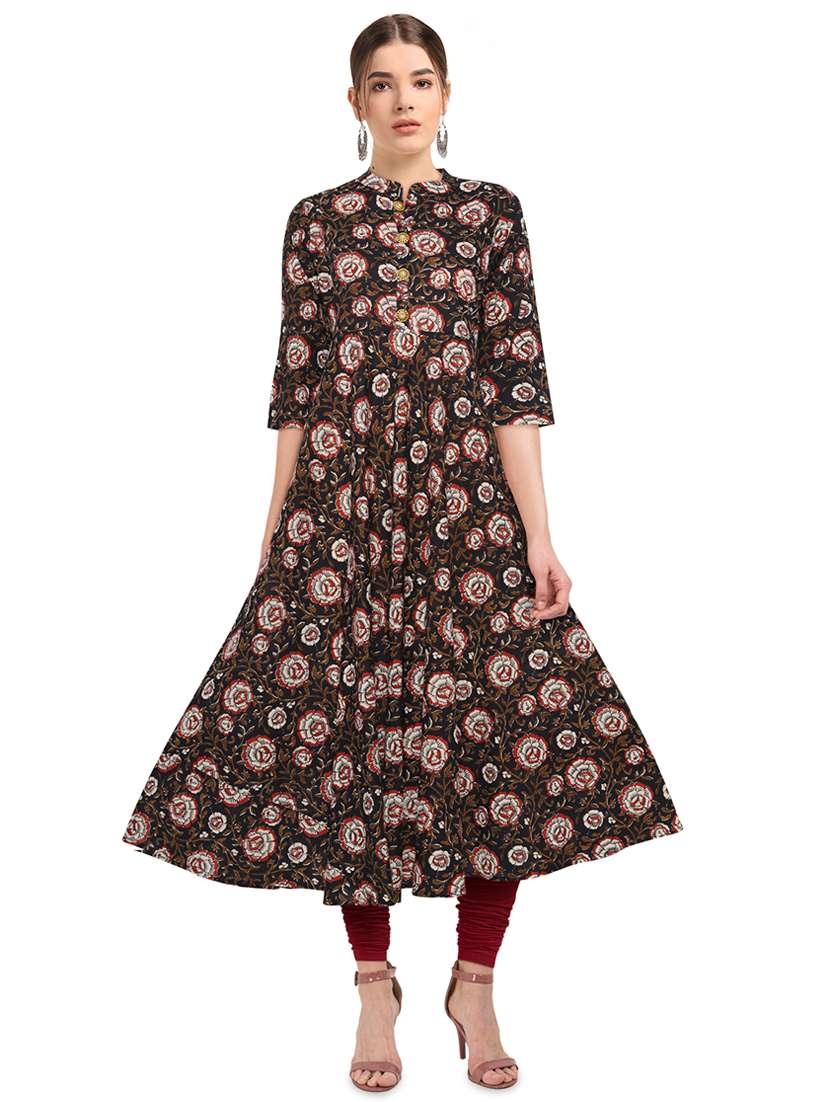 floral flared kurta