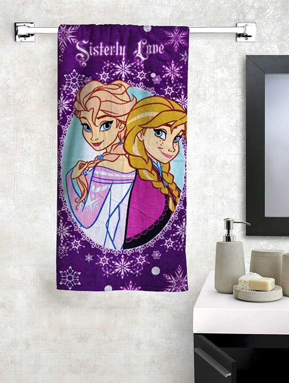 frozen bath towel  