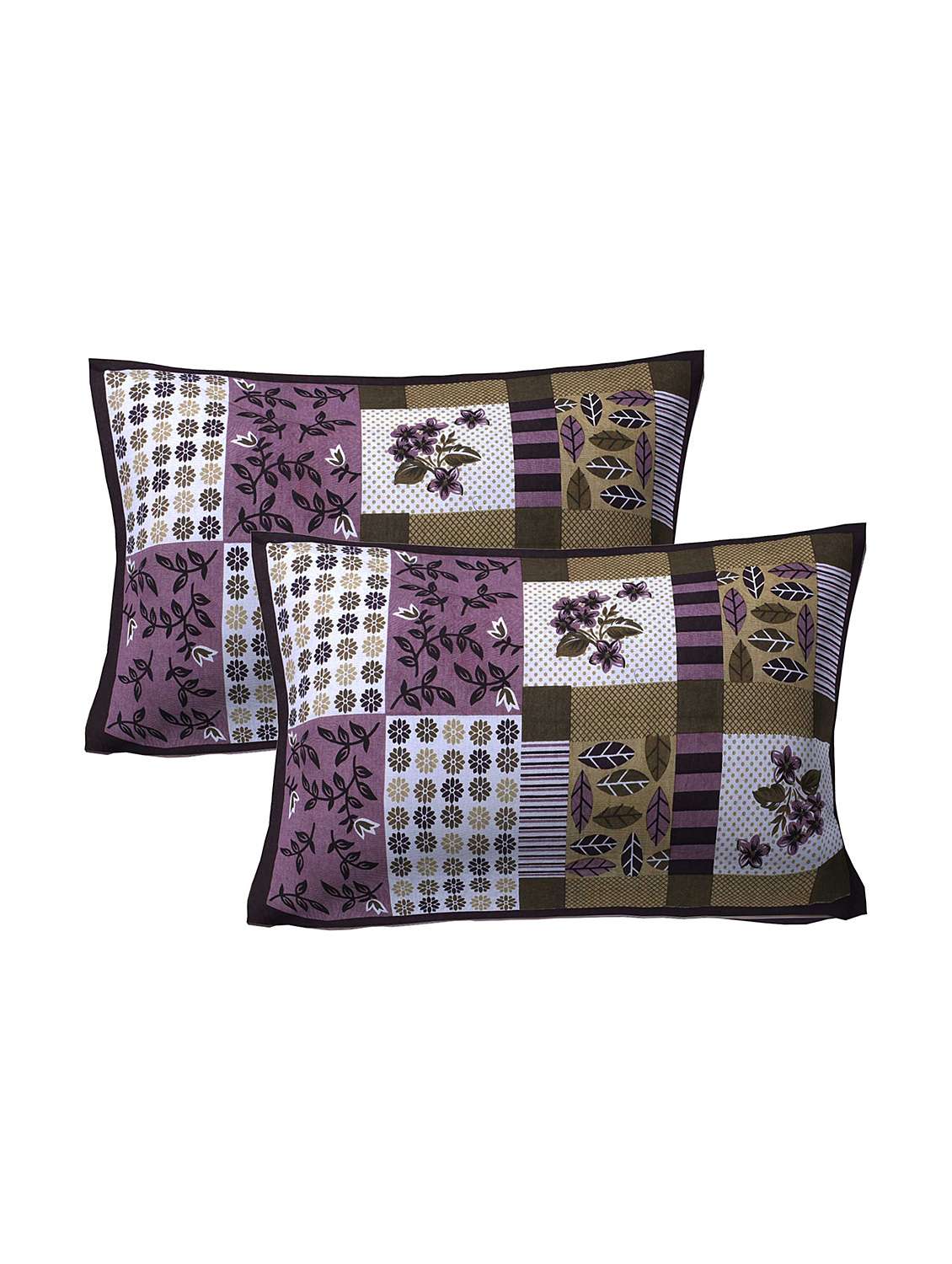  cotton printed pillow cover (set of 2)
