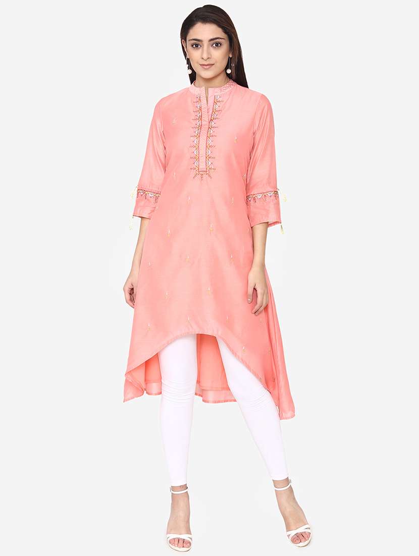 pastel asymmetric kurta