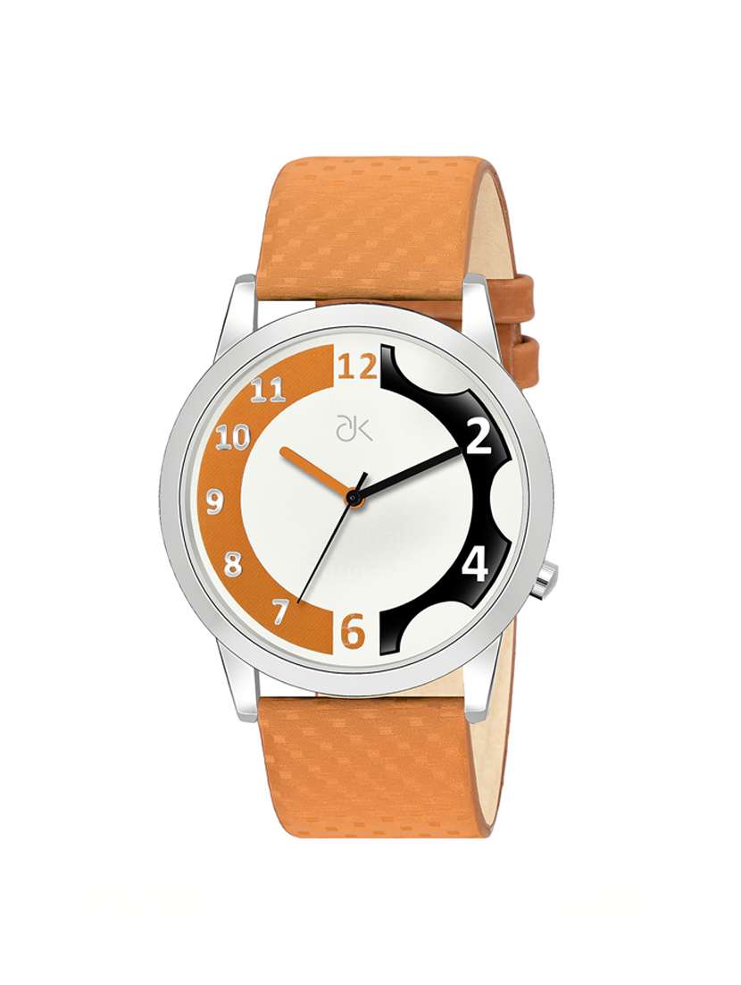 adk analog white color dial watch for men-ad-11