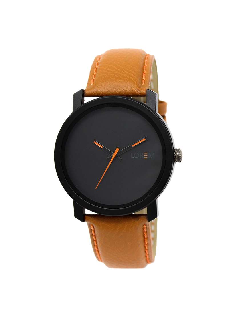 lorem analog black color dial watch for men-lk-20