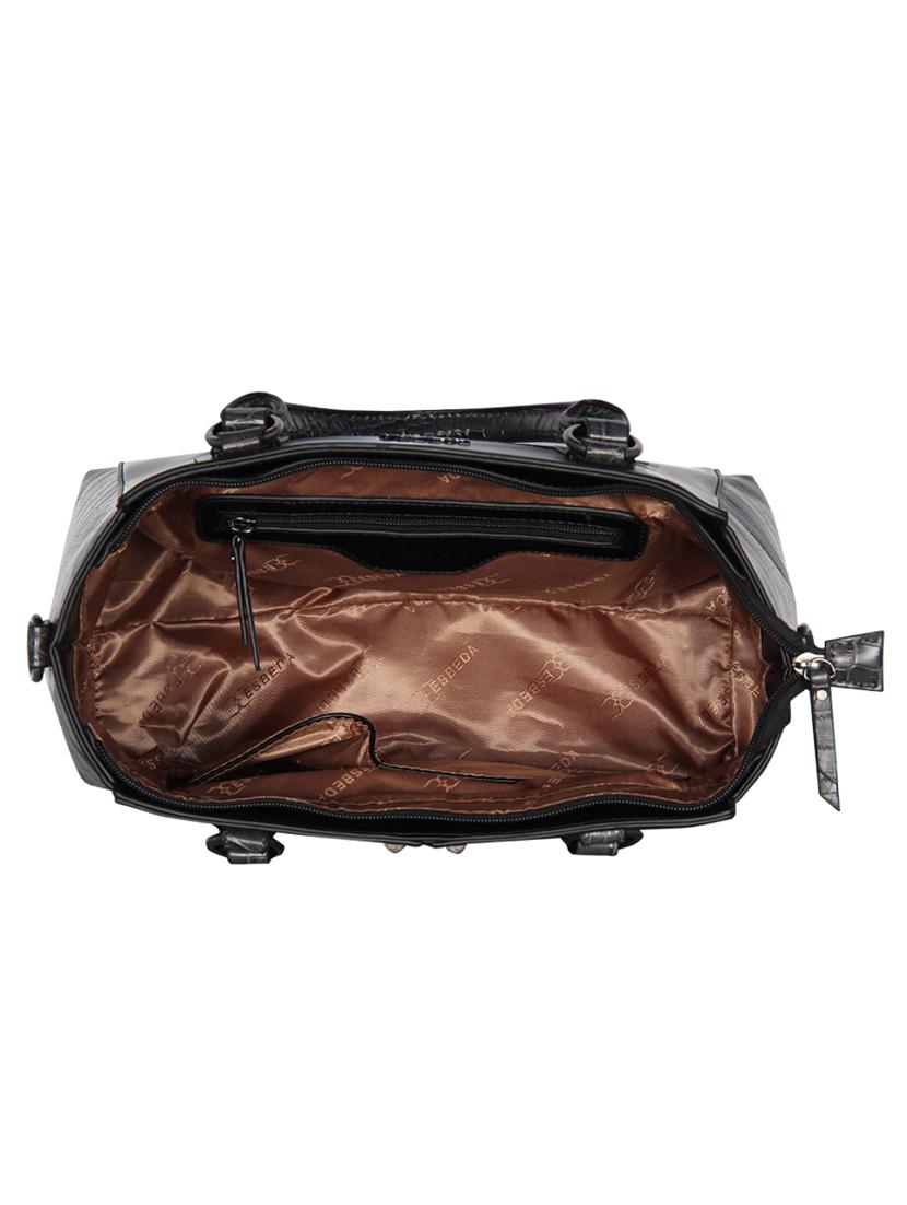 black leatherette (pu) handbag - 16910027 - Standard Image - 2