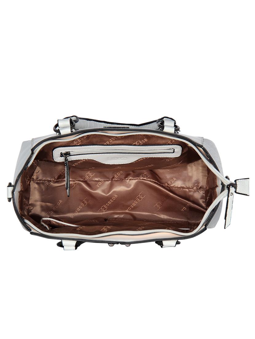 white leatherette (pu) handbag - 16910028 - Standard Image - 2