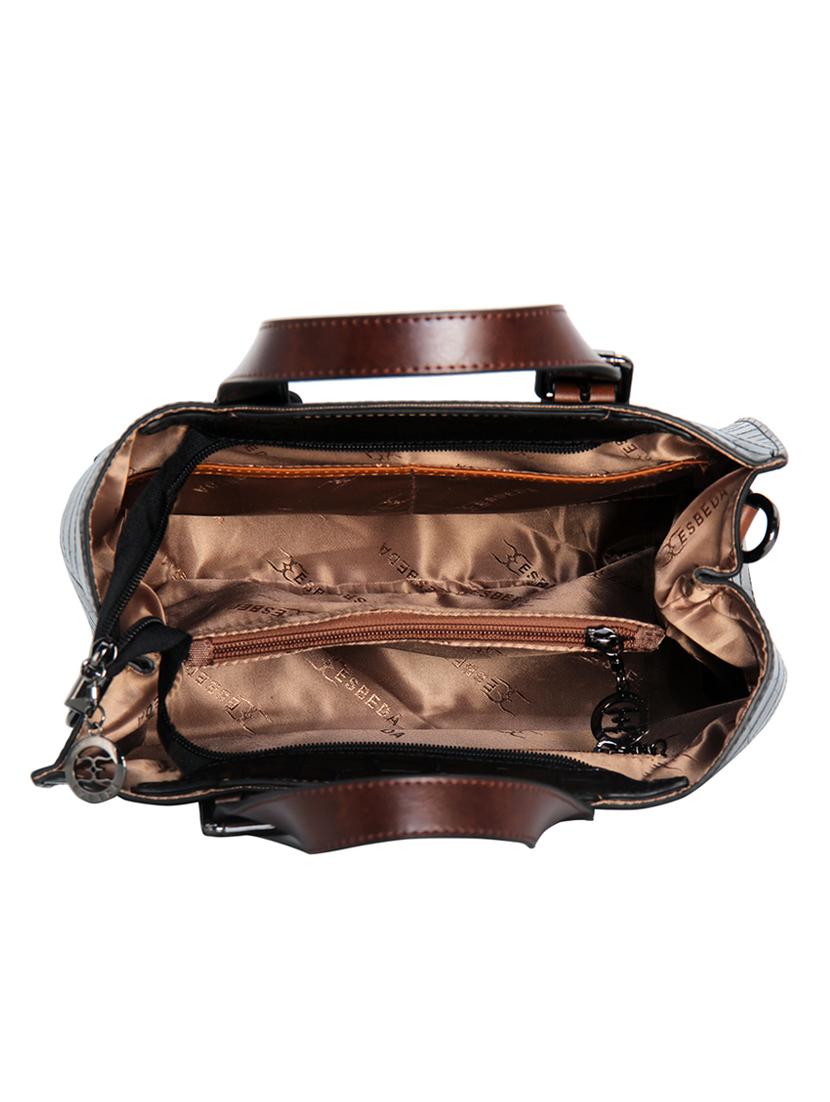 black leatherette (pu) handbag - 16910053 - Standard Image - 2