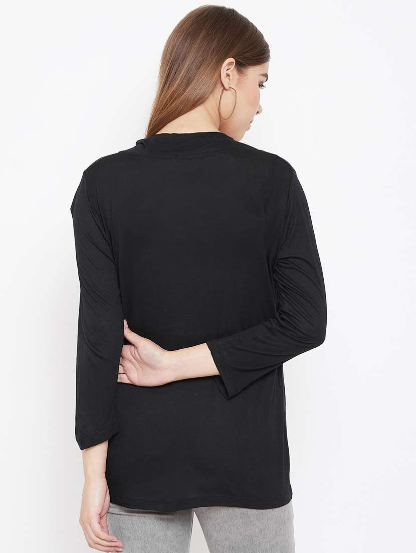 women solids long sleeves shrugs - 16910683 -  Standard Image - 2