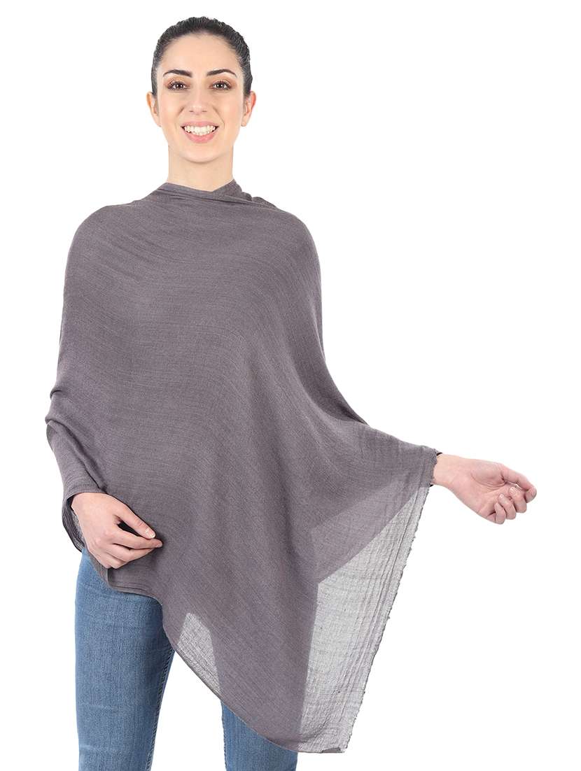 women's solid print stole - 16910923 - Standard Image - 2