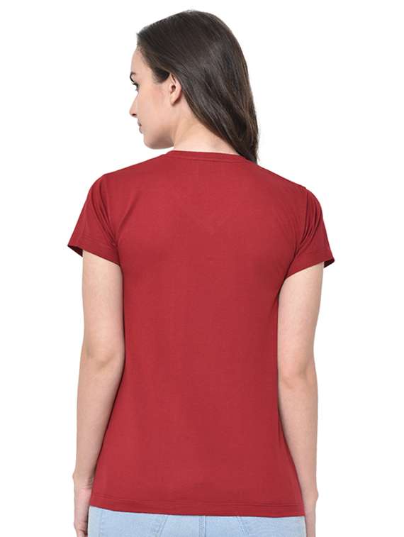 women's plain v neck t-shirt - 16910927 - Standard Image - 2