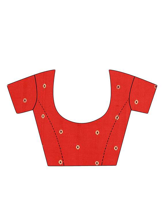 self design woven saree with blouse - 16912502 - Standard Image - 2