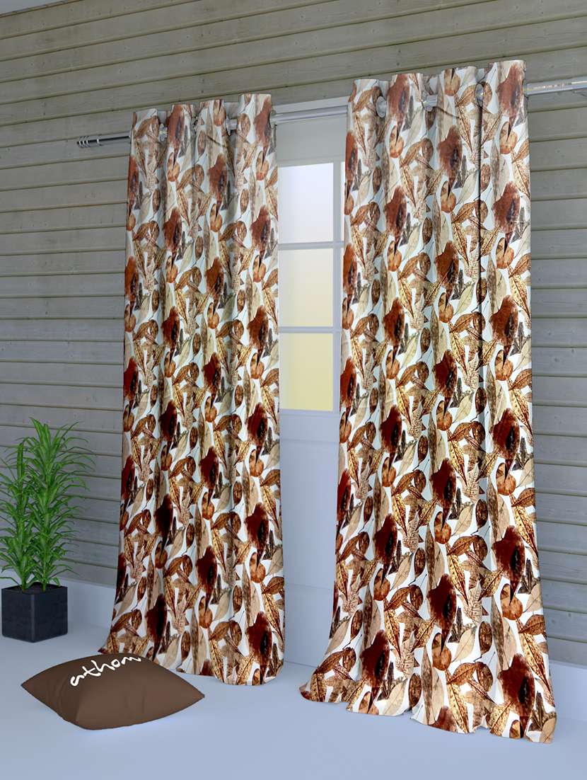  casino polyester door curtain (set of 2)