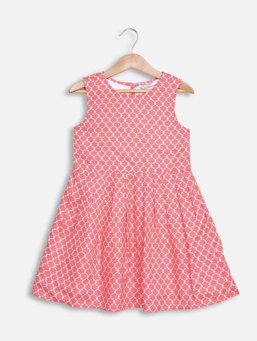 pink rayon frock