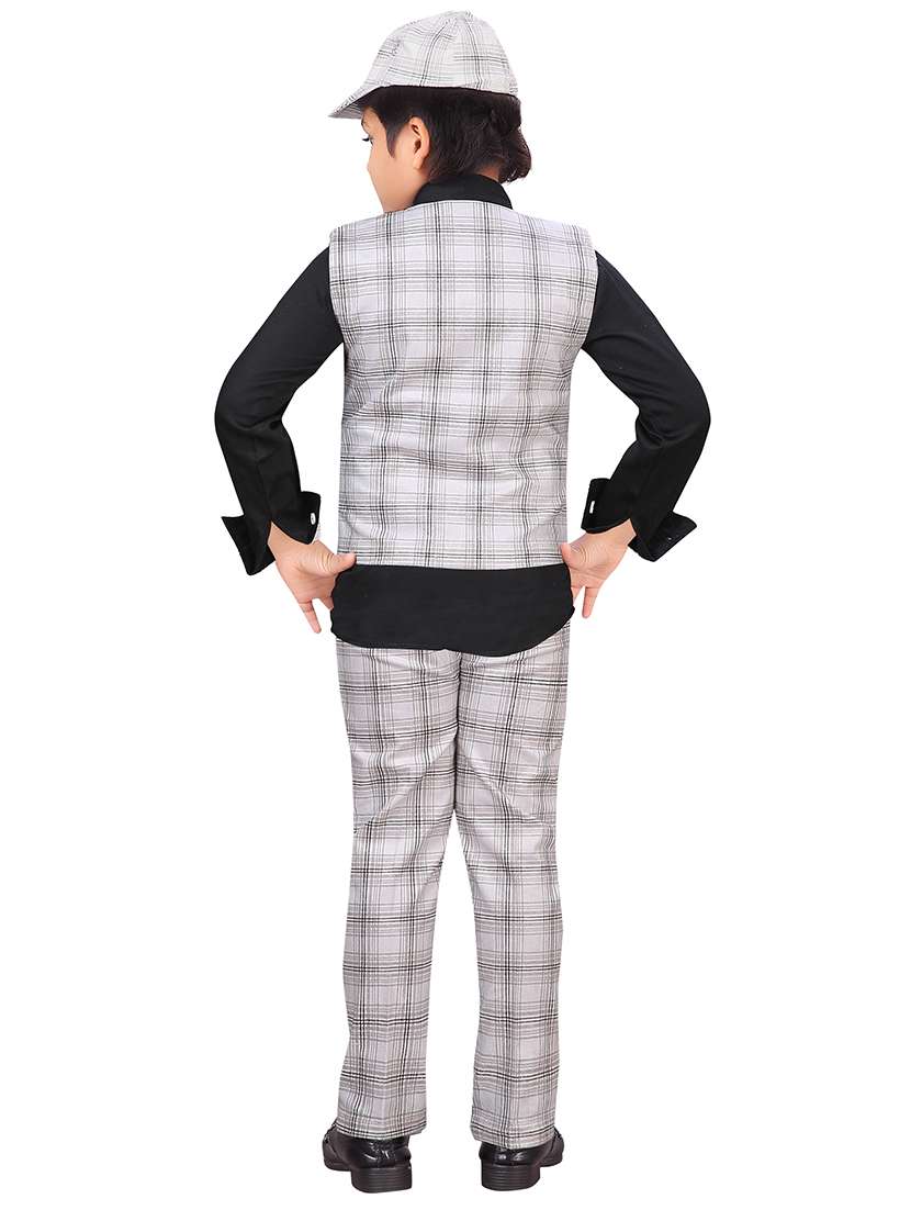 black cotton full length sets twin sets - 16915164 - Standard Image - 2