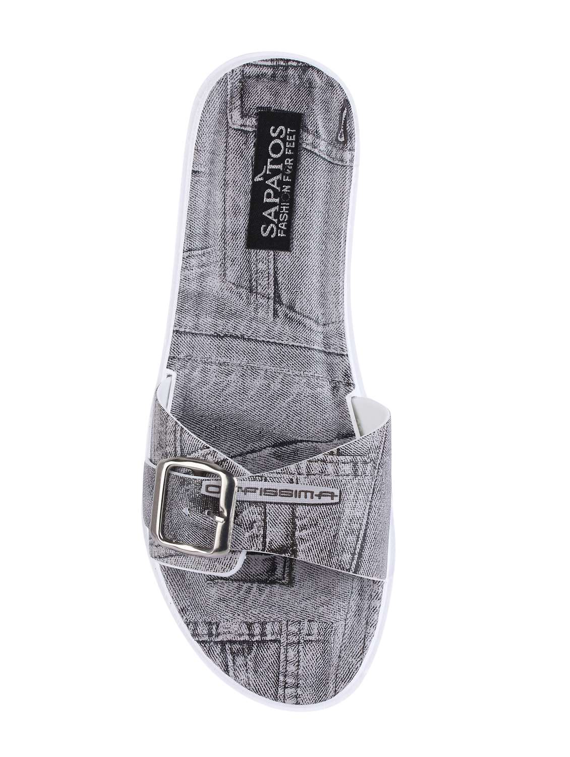 grey slip on  slides - 16915187 -  Standard Image - 2