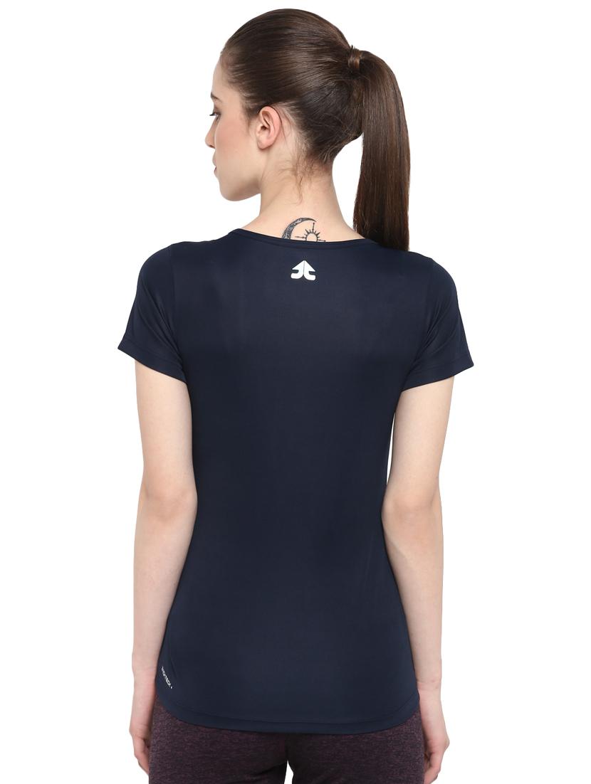 women's placement print round neck t-shirt - 16915237 -  Standard Image - 2