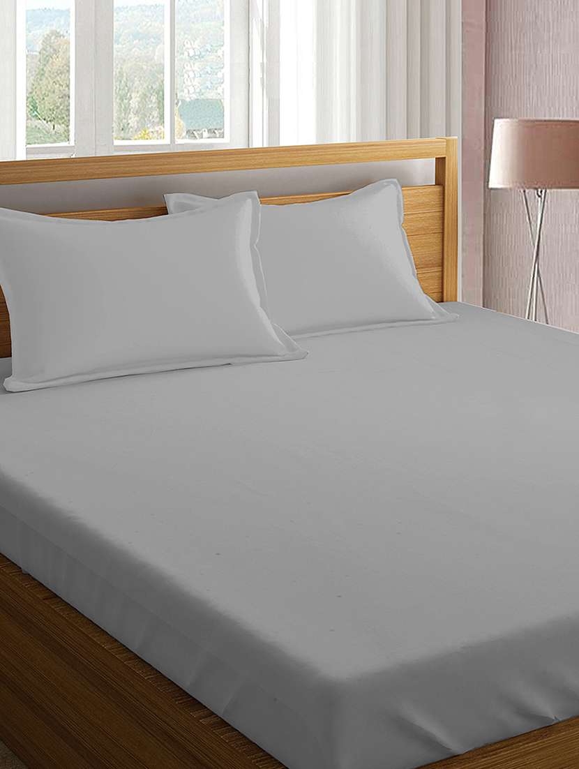  cotton king size bed sheet with 2 pillow covers 