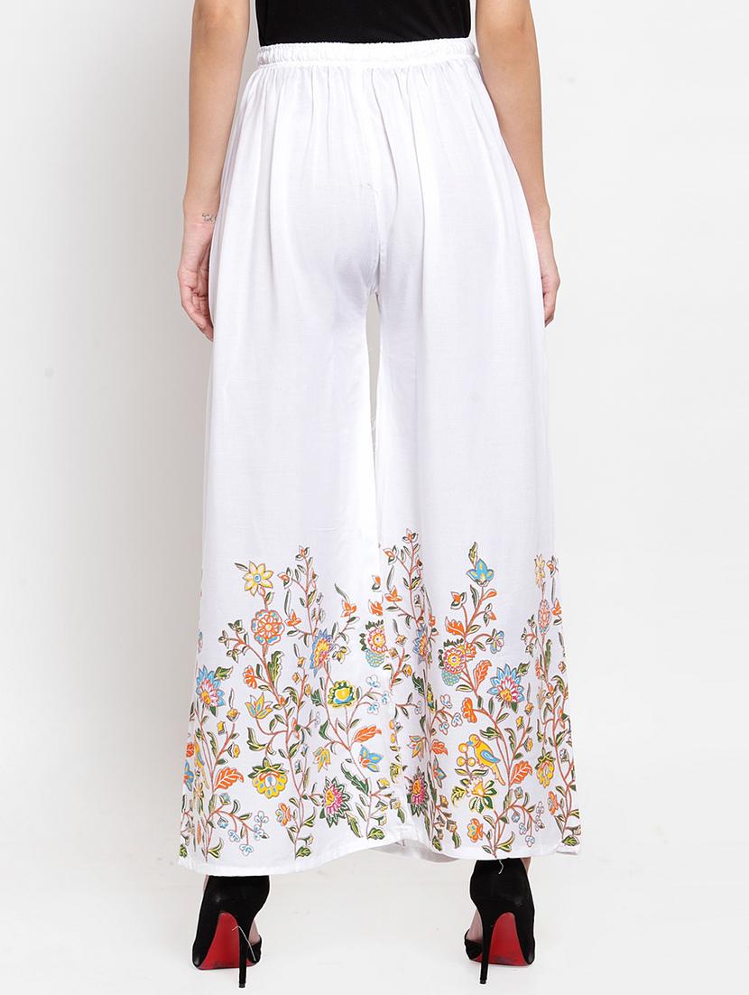floral print flared palazzo - 16917861 - Standard Image - 2
