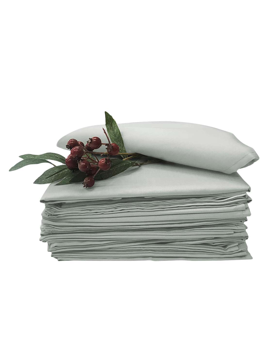  cotton silver/grey dinner napkins  