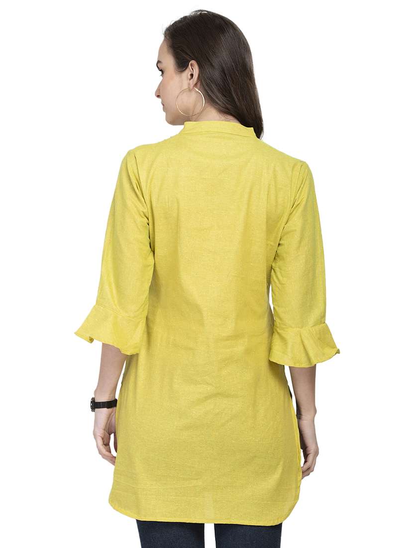 solid straight kurti - 16921385 -  Standard Image - 2