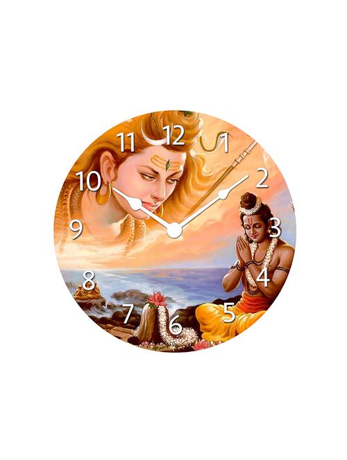 lord shri ram & lord shiva designer wall clock   - 16921410 -  Standard Image - 0