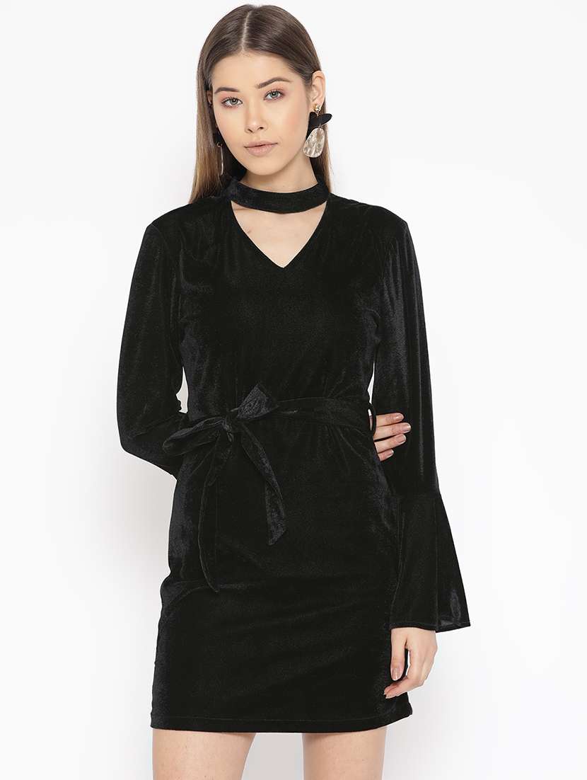 women's sheath solid dress