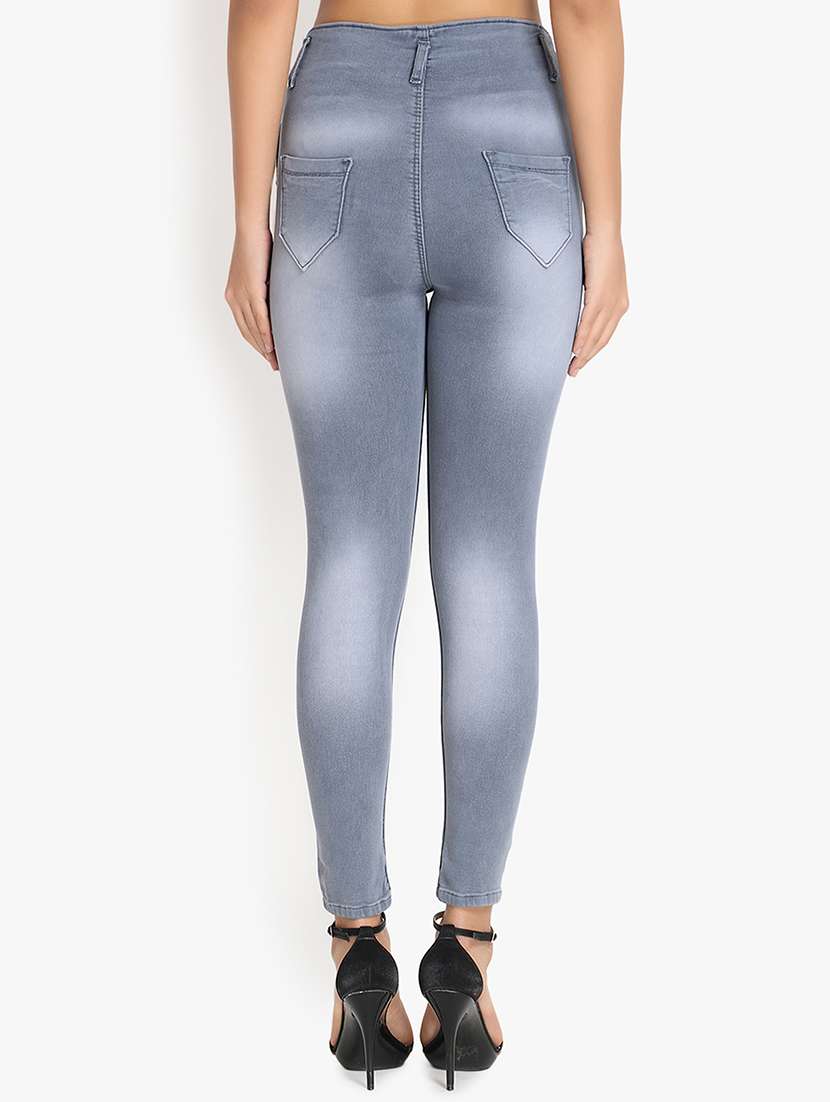 high rise distressed jeans - 16921810 - Standard Image - 2