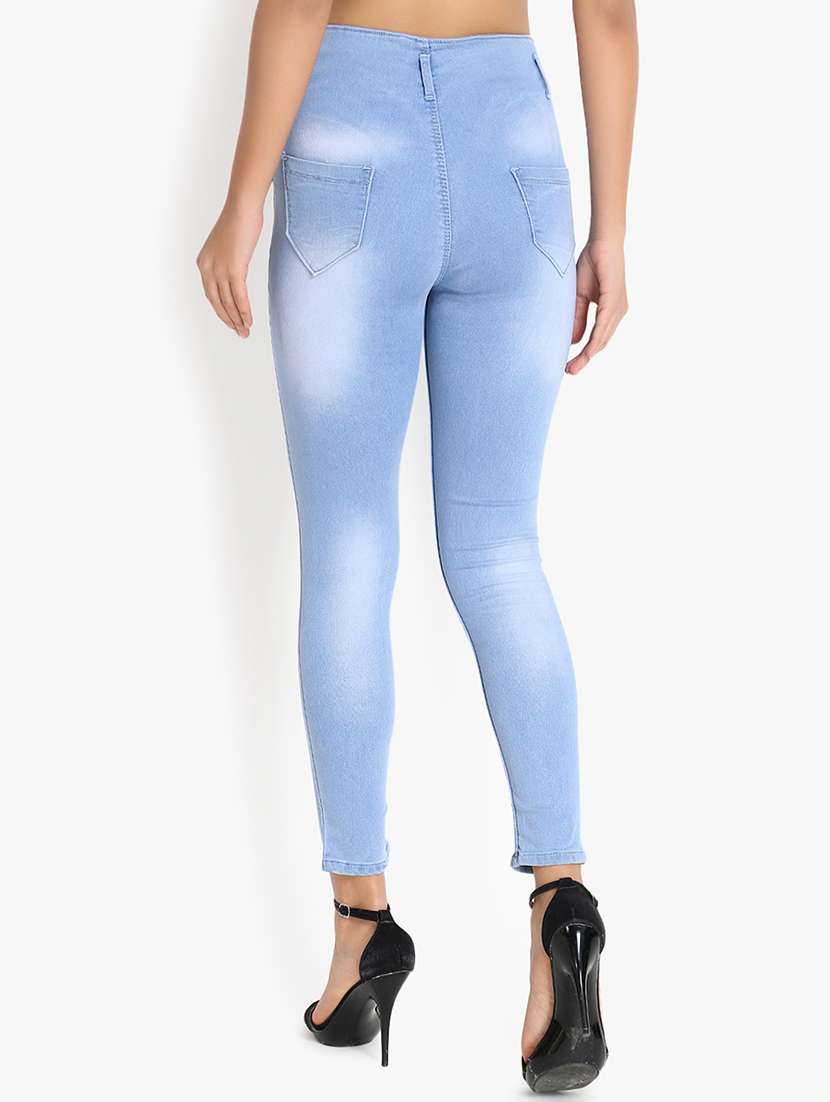 high rise stone washed jeans - 16921811 - Standard Image - 2