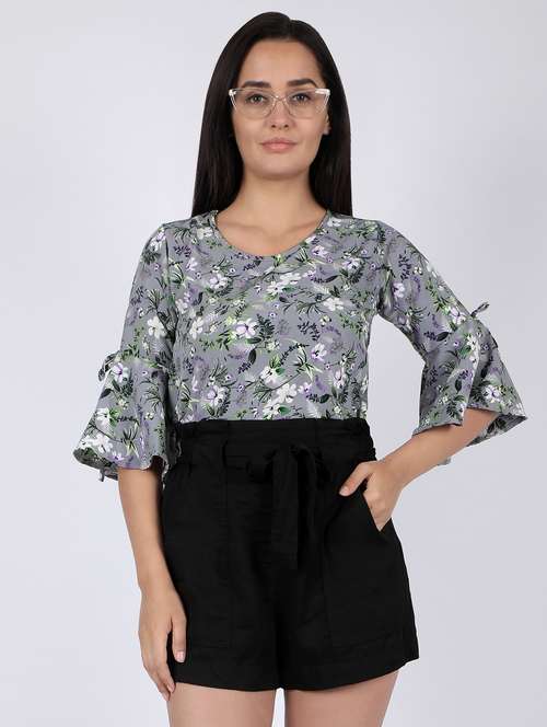 women's straight round neck top - 16922558 -  Standard Image - 0