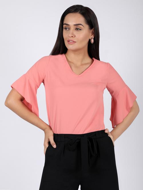 women's straight v neck top - 16922562 -  Standard Image - 0