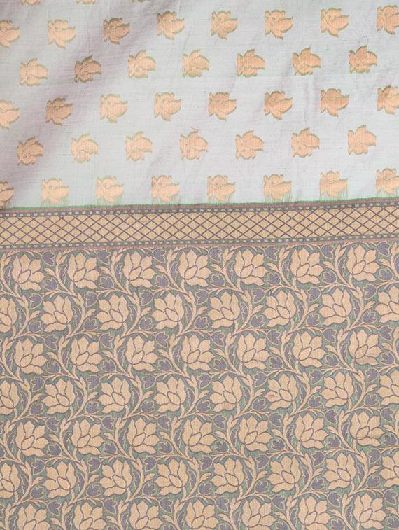 self design banarasi saree with blouse - 16925321 - Standard Image - 2