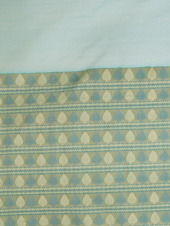 solid banarasi saree with blouse - 16925338 - Standard Image - 2