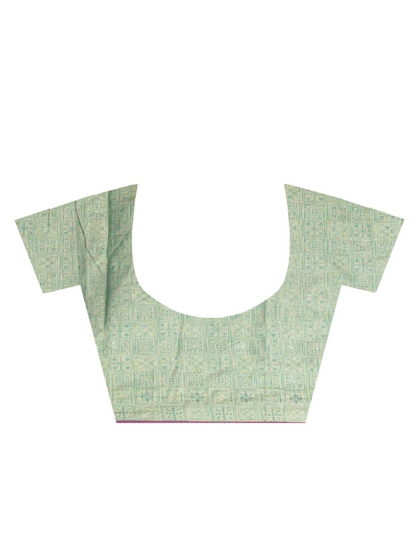 self design banarasi dupatta with blouse - 16925345 - Standard Image - 2