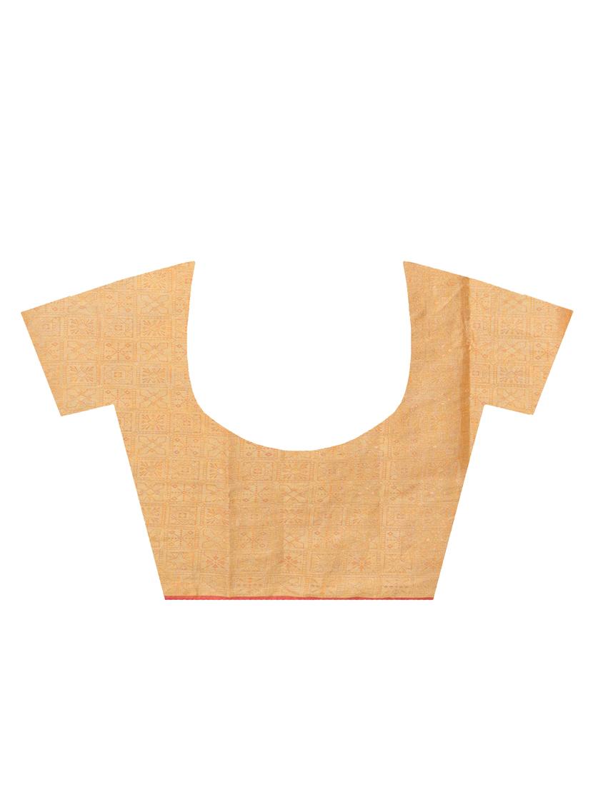 self design banarasi dupatta with blouse - 16925346 - Standard Image - 2