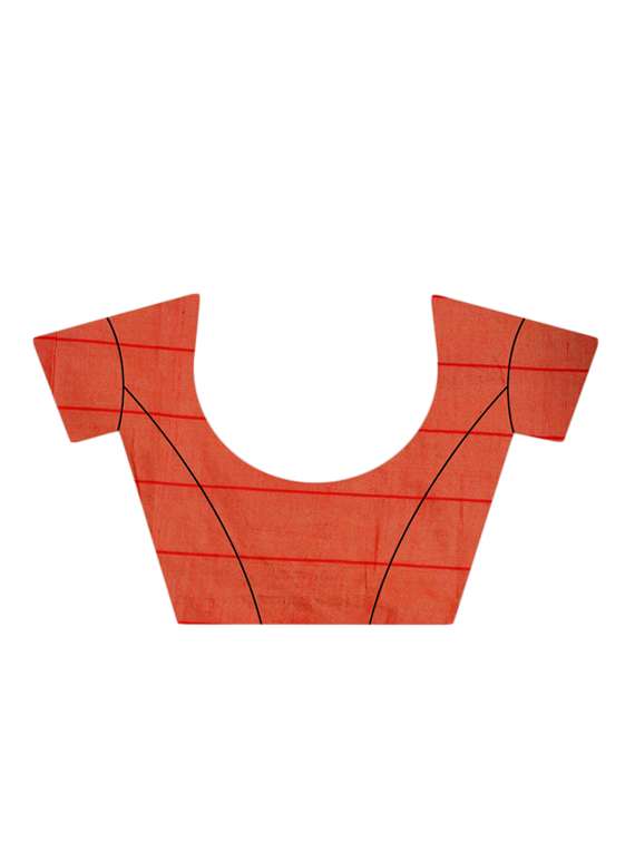 checkered woven saree with blouse - 16926886 - Standard Image - 2