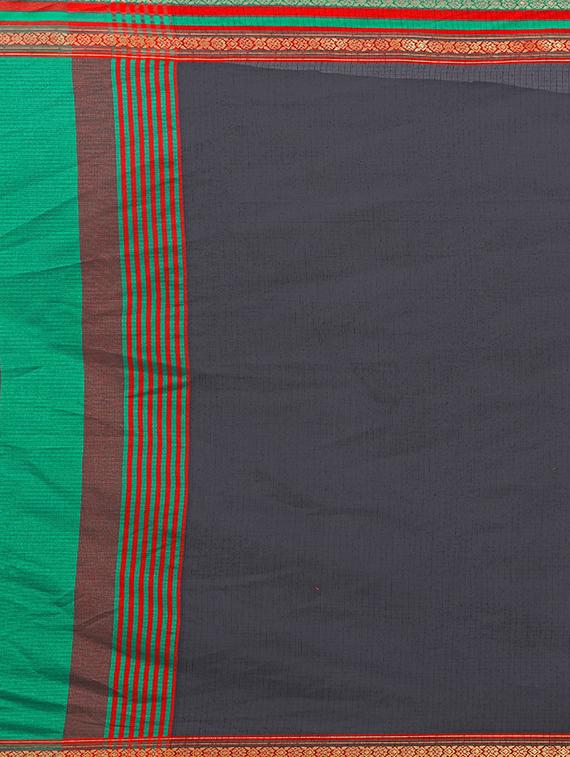 striped woven saree with blouse - 16926913 - Standard Image - 2
