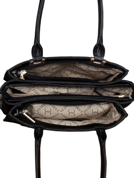 black leatherette (pu) handbag - 16928458 - Standard Image - 2