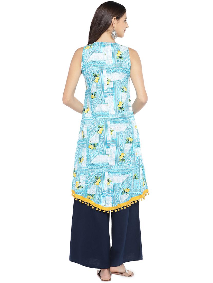 floral a-line kurta - 16929629 - Standard Image - 2