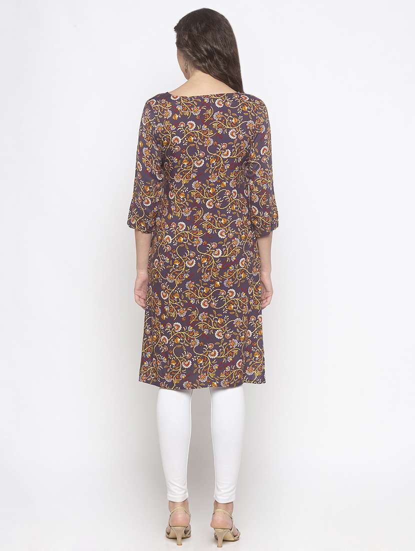 floral straight kurta - 16929635 -  Standard Image - 2
