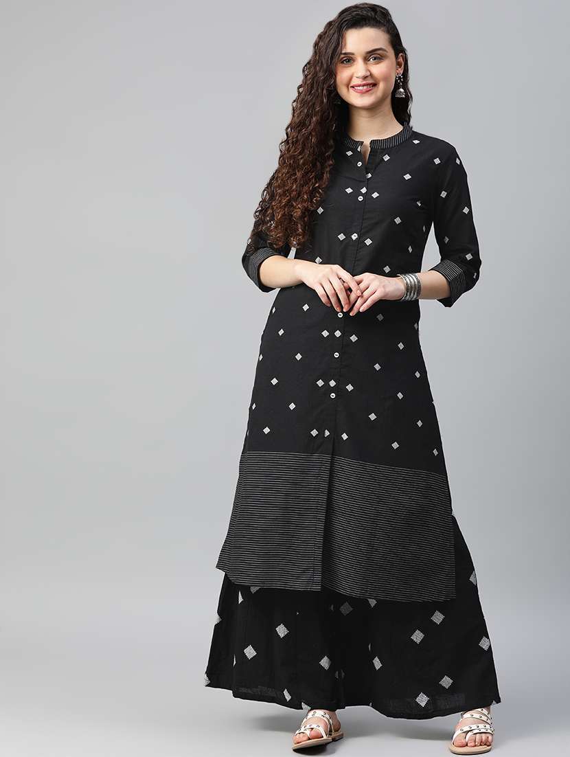 embroidered a-line kurta