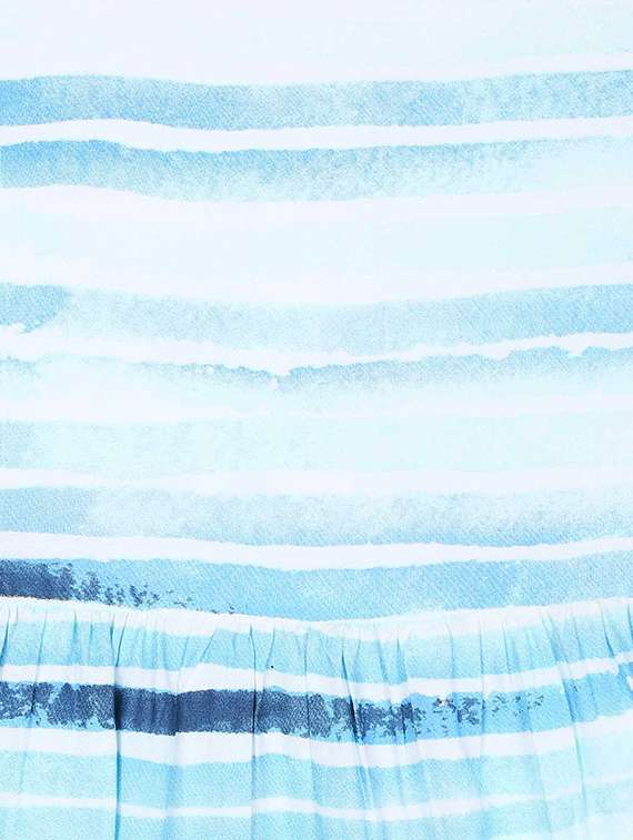 blue cotton blend frock - 16931966 -  Standard Image - 2