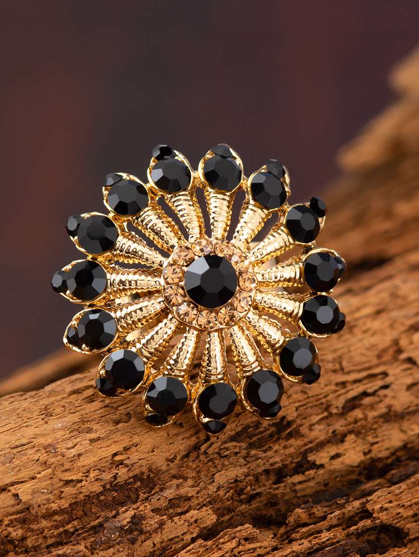 black brass finger  ring