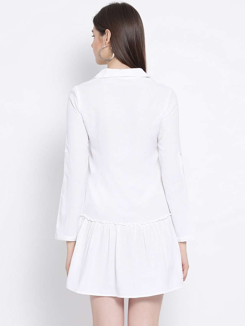 women's shirt solid dress - 16936484 - Standard Image - 2