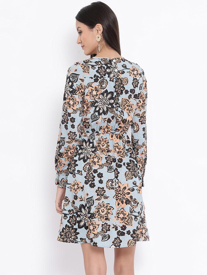 frill detail blouson waist a-line dress - 16936490 - Standard Image - 2