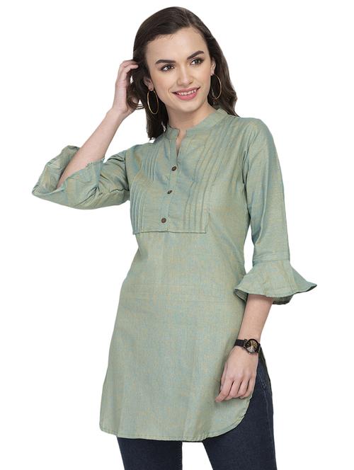 solid straight kurti - 16938462 - Standard Image - 0