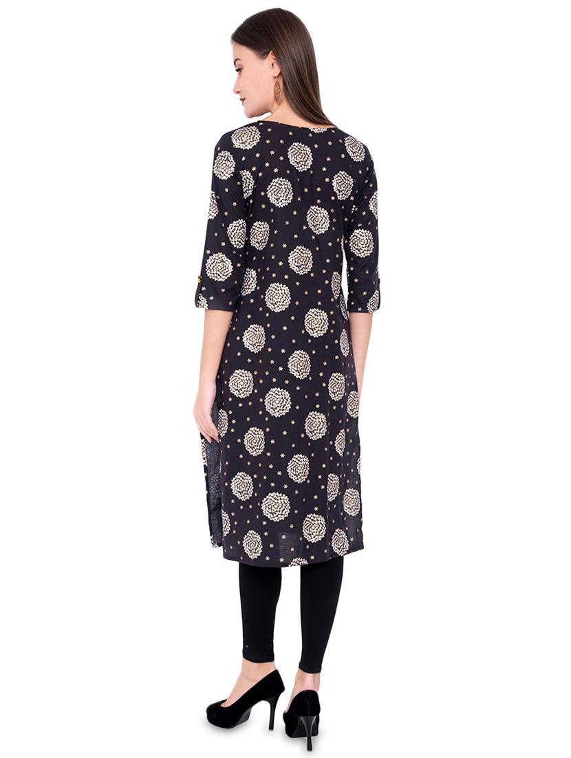 floral straight kurta - 16938651 - Standard Image - 2
