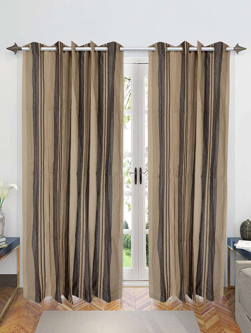   cotton yarn eyelet door curtains  