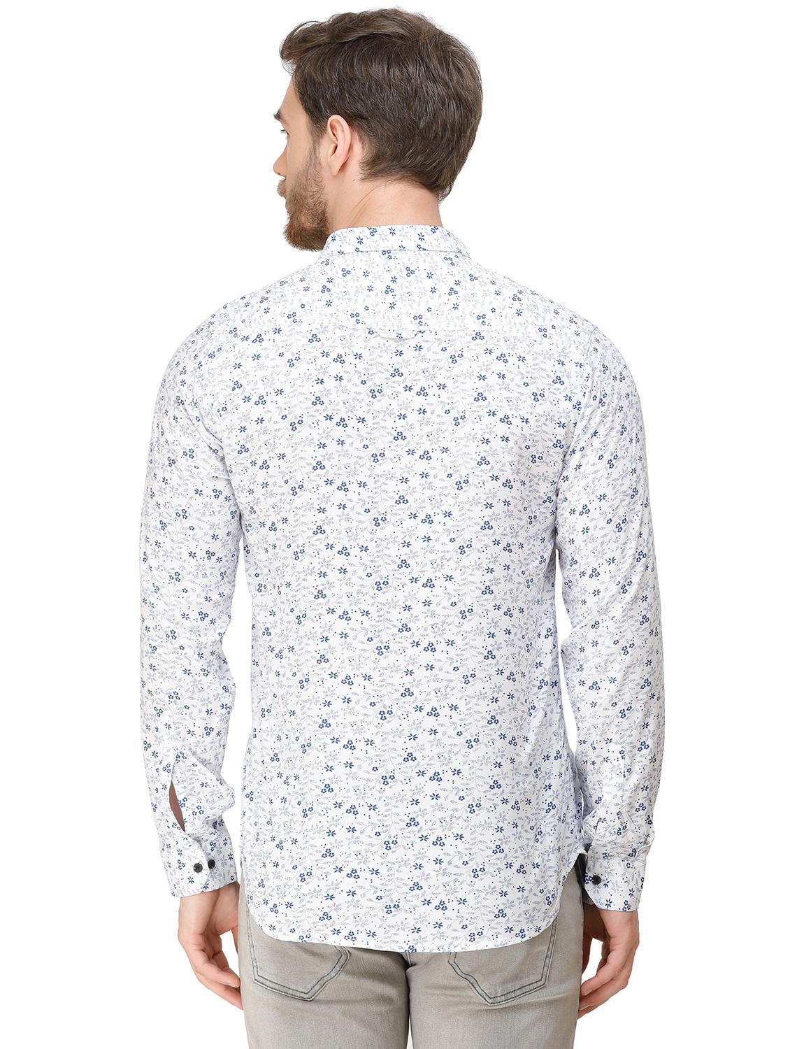 white floral printed casual shirt - 16943422 - Standard Image - 2