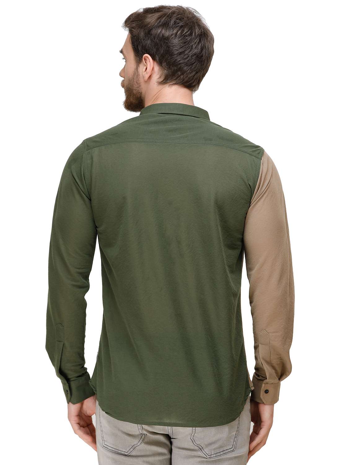 multi color block casual shirt - 16943440 - Standard Image - 2