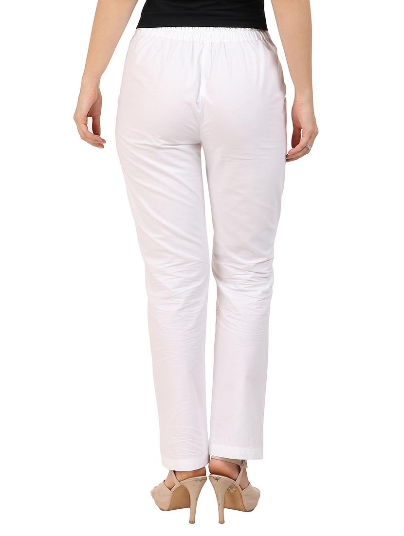mid rise solid trouser - 16944046 - Standard Image - 2